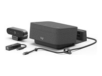 Logitech Logi Dock Focus Room Kit - Videoneuvottelupakkaus (Logitech BRIO Ultra HD Pro Webcam, Logitech Logi Dock) - optimoitu UC:lle 991-000463