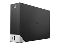 Seagate One Touch with hub STLC18000400 - Kiintolevyasema - 18 Tt - ulkoinen (pöytämalli) - USB 3.0 - musta - sekä Seagate Rescue Data Recovery STLC18000400