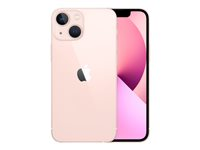 Apple iPhone 13 mini - 5G smartphone - dual-SIM / Internminne 128 GB - OLED display - 5.4" - 2340 x 1080 pixlar - 2 bakre kameror 12 MP, 12 MP - front camera 12 MP - rosa MLK23QN/A