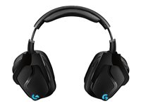 Logitech Gaming Headset G935 - Kuulokkeet + mikrofoni - 7.1 kanava - täysikokoinen - 2,4 GHz - langaton - 3,5 mm jakkiliitin - musta, sininen 981-000744