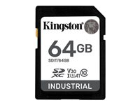 Kingston Industrial - Flash-muistikortti - 64 Gt - A1 / Video Class V30 / UHS-I U3 / Class10 - microSDXC UHS-I SDIT/64GB