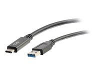 C2G 3ft USB C to USB A Cable - USB 3.2 - 5Gbps - M/M - USB-kabel - USB typ A (hane) till USB-C (hane) - USB 3.1 - 30 V - 3 A - 91.4 cm - svart 28831
