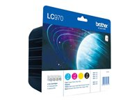 Brother LC970VALBP - 4-pack - svart, gul, cyan, magenta - original - blister - bläckpatron - för Brother DCP-135C, DCP-150C LC970VALBP