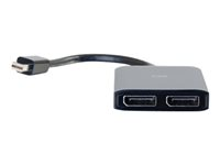 C2G Mini DisplayPort 1.2 to Dual DisplayPort MST Hub - Video/audio jakaja - 2 x DisplayPort - työpöytä 84290
