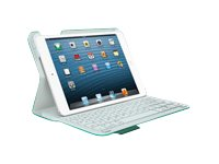 Logitech Ultrathin Keyboard Folio - Tangentbord och foliefodral - trådlös - Bluetooth - hela norden - grön rem 920-005998