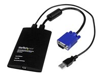 Startech USB-akutvagnsadapter med filöverföring och videoinspelning - Omkopplare för tangentbord/video/mus - 1 x KVM port(s) - 1 lokal användare - skrivbordsmodell NOTECONS02