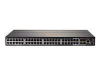 HPE Aruba 2930M 48G 1-Slot - Kytkin - L3 - Hallinnoitu - 44 x 10/100/1000 + 4 x combo Gigabit SFP - ilmavirtaus edestä taaksepäin - telineeseen asennettava JL321A