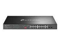 TP-Link Omada DS1018GMP V1.6 - Commutateur - non géré - 16 x 10/100/1000 (PoE+) + 2 x SFP Gigabit combiné - Montable sur rack - PoE+ (250 W) DS1018GMP