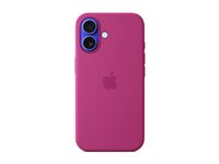 Apple - Skydd för mobiltelefon - MagSafe-kompatibilitet - silikon - Fuchsia - för iPhone 16 MYY53ZM/A