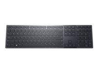 Dell Premier KB900 - Näppäimistö - yhteistyö - taustavalaisu - langaton - 2.4 GHz, Bluetooth 5.1 - QWERTY - pohjoismainen - grafiitti - sekä 3 years NBD Advance Exchange KB900-GR-NOR