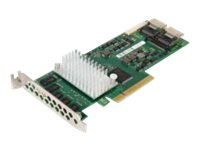 Fujitsu D3116 - Kontrollerkort - 8 Kanal - SATA 6Gb/s / SAS 6Gb/s - RAID 0, 1, 5, 6, 10, 50, 60 - PCIe 2.0 x8 - för PRIMERGY RX200 S7, RX300 S7, RX350 S7, RX500 S7, SX150 S8, TX150 S8, TX200 S7, TX300 S7 S26361-F3669-L1