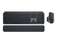 Logitech MX Keys S Combo - Näppäimistö- ja hiiri -pakkaus - taustavalaisu - langaton - Bluetooth LE - pohjoismainen (tanska/suomi/norja/ruotsi) - näppäinkytkin: saksi-avain - grafiitti - sekä Palm Rest 920-011612