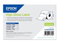 Epson - Högblank - 76 x 51 mm 610 etikett (er) (1 rulle/rullar x 610 matrisskurna etiketter - för ColorWorks CW-C4000E (BK), CW-C4000E (MK); TM C3500 C33S045542