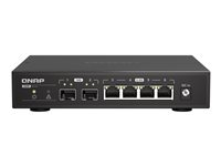 QNAP QSW-2104-2S - Kytkin - hallitsematon - 2 x 10 Gigabit SFP+ + 4 x 2.5GBase-T - työpöytä QSW-2104-2S