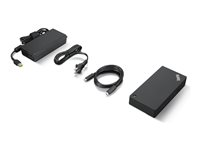 Lenovo - Dockningsstation - USB-C - HDMI, 2 x DP - 1GbE - 135 watt - CRU - Europa - för ThinkPad T16 Gen 4 21QN 40AY0135EU