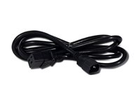 APC - Strömkabel - IEC 60320 C19 till IEC 60320 C14 - 2 m - svart - för P/N: SCL500RMI1U, SCL500RMI1UC, SCL500RMI1UNC, SMTL1500RMI3UC, SMTL750RMI2UC AP9878