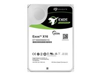 Seagate Exos X16 ST14000NM004G - Kiintolevyasema - salattu - 14 Tt - sisäinen - SAS 12Gb/s - 7200 kierrosta/min - puskuri: 256 Mt - Self-Encrypting Drive (SED) ST14000NM004G