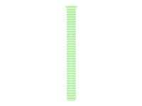 Apple - Förlängning av klockarmband för smart klocka - 49 mm, naturlig titanfinish - 130 - 250 mm - neongrön - för Watch Hermès Series 12, SE 3, Series 10, Series 11, Series 12, Ultra 3, Ultra 4 MGCG4ZM/A