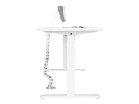 Startech Spine Cable Management - Weighted Base Plate - Cord Cover - Cable Organizer - Cord Protector - Cable Raceway (CMVBMOD) - Kabelhållare - bordsmonterbar - 1.29 m - silver CMVBMOD