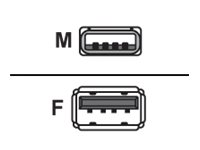 Belkin USB 2.0 Extension Cable - USB-förlängningskabel - USB (hane) till USB (hona) - USB 2.0 - 1.8 m - vit F3U153CP1.8MWHT