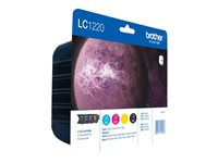Brother LC1220VALBP - 4-pack - svart, gul, cyan, magenta - original - blister - bläckpatron - för Brother DCP-J525W, DCP-J725DW, DCP-J925DW; MyMio MFC-J825N LC1220VALBP