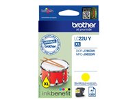 Brother LC22UY - XL - gul - original - bläckpatron - för Brother DCP-J785DW, DCP-J785DWXL, MFC-J985DW LC22UY