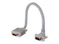 C2G Premium SXGA 90° Down Angled - VGA-förlängningskabel - HD-15 (VGA) (hane) till HD-15 (VGA) (hona) - 7 m - 90° anslutning 81078