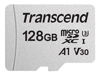 Transcend 300S - Flash-muistikortti - 128 Gt - A1 / Video Class V30 / UHS-I U3 - microSDXC TS128GUSD300S