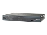 Cisco 881 Fast Ethernet Security - Router - WWAN 4-ports-switch WAN-portar: 2 - rekonditionerad CISCO881G-G-K9-RF