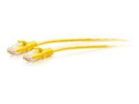 C2G 3ft (0.9m) Cat6a Snagless Unshielded (UTP) Slim Ethernet Network Patch Cable - Yellow - Patch-kabel - RJ-45 (hane) till RJ-45 (hane) - 90 cm - 4.8 mm - UTP - CAT 6a - formpressad, hakfri - gul C2G30168