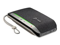 HP Poly Sync 20+M - Smart högtalartelefon - Bluetooth - kabelansluten, trådlös - USB-A via Bluetooth-adapter - silver - Certifierad för Microsoft-teams 772C9AA