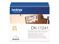 Brother DK-11241 - Svart på vitt - 102 x 152 mm 200 etikett (er) transportetiketter - för Brother QL-1050N, QL-550 DK11241