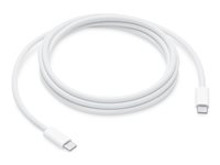 Apple - USB-kabel - USB-C (hane) till USB-C (hane) - USB 2.0 - 2 m - USB-strömförsörjning (240W) MYQT3ZM/A