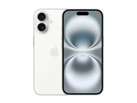 Apple iPhone 16 - 5G smartphone - dual-SIM / Internminne 128 GB - OLED display - 6.1" - 2556 x 1179 pixlar - 2 bakre kameror 48 MP, 12 MP - front camera 12 MP - vit MYE93QN/A