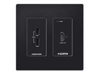 Crestron HD-RXU-4KZ-101-2G-B - Video/ljud/USB-förlängare - mottagare - DM Lite - över CATx - upp till 70 m HD-RXU-4KZ-101-2G-B