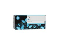 HP 738 - 300 ml - cyan - original - DesignJet - bläckpatron - för DesignJet T950, XT950 676M6A