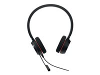 Jabra Evolve 20 UC stereo - Kuulokkeet + mikrofoni - korvien päällä - langallinen - USB-C - melua vaimentava 4999-829-289