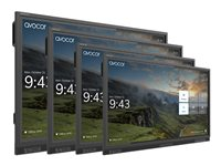 Avocor - 75" Diagonaaliluokka E Series LED-taustavalaistu LCD-näyttö - interaktiivinen - sekä kosketusnäyttö (monikosketus) - 4K UHD (2160p) 3840 x 2160 - heti kytketty LED AVE-7540