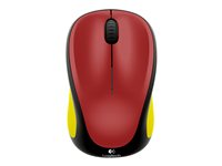 Logitech M235 - 2:a generationen - mus - höger- och vänsterhänta - optisk - trådlös - 2.4 GHz - trådlös USB-mottagare - belgisk flagga 910-004106