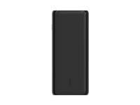 Belkin - Virtapankki - 20000 mAh - 20 watti(a) - PD, Fast Charge - 3 lähtöliittimet (24 pin USB-C, 2 x USB) - johdossa: USB-C - musta BPB014BTBK