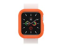 OtterBox EXO EDGE - Puskurikuori älykellolle - polykarbonaatti, TPE - kirkas auringon oranssi - sulavalinjainen muotoilu malleihin Apple Watch (44 mm) 77-81219