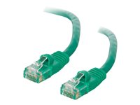 C2G Cat5e Booted Unshielded (UTP) Network Patch Cable - Kytkentäkaapeli - RJ-45 (uros) to RJ-45 (uros) - 7 m - UTP - CAT 5e - valettu, piikitön, säikeinen - vihreä 83206