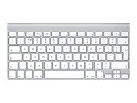 Apple Wireless Keyboard - Tangentbord - trådlös - Bluetooth - brittisk - eloxerad aluminium MC184B/B