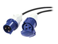 APC Modular IT Power Distribution Cable Extender - Förlängningskabel för ström - IEC 60309 32A (hane) till IEC 60309 32A (hona) - AC 400 V - 6 m - för P/N: SY16K48H-PDNB, SY32K48H-PDNB, SY48K48H-PDNB, SY64K96H-NB, SY96K160H-NB, SY96K96H-NB PDX532IEC-600