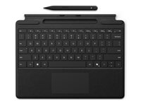 Microsoft Surface Pro Keyboard - Tangentbord - med pekdyna, accelerometer, Förvarings- och laddningsfack för Surface Slim Pen 2 - QWERTY - Nordisk - svart - med Slim Pen 2 - för Surface Pro 10 for Business 8X8-00149