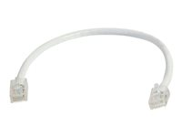 C2G Cat5e Non-Booted Unshielded (UTP) Network Patch Cable - Kytkentäkaapeli - RJ-45 (uros) to RJ-45 (uros) - 2 m - UTP - CAT 5e - säikeinen, uniboot - valkoinen 83123