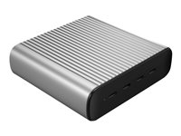 HyperJuice - Strömadapter - 245 Watt - utgångskontakter: 4 - silver HJGAN245-EU