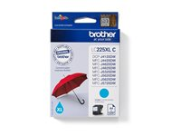 Brother LC225XLC - Cyan - original - bläckpatron - för Brother DCP-J4120DW, MFC-J4420DW, MFC-J5320DW, MFC-J5625DW LC225XLC