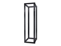 APC NetShelter 4 Post Open Frame Rack - Rack - svart - 44U - för P/N: SMTL1500RM3UC, SMTL1500RMI3UC, SMX2KR2UNCX145, SRTL3KRM1UC, SRTL3KRM1UNC AR204A