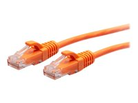 C2G 1ft (0.3m) Cat6a Snagless Unshielded (UTP) Slim Ethernet Network Patch Cable - Orange - Kytkentäkaapeli - RJ-45 (uros) to RJ-45 (uros) - 30 cm - 4.8 mm - UTP - CAT 6a - valettu, piikitön - oranssi C2G30174